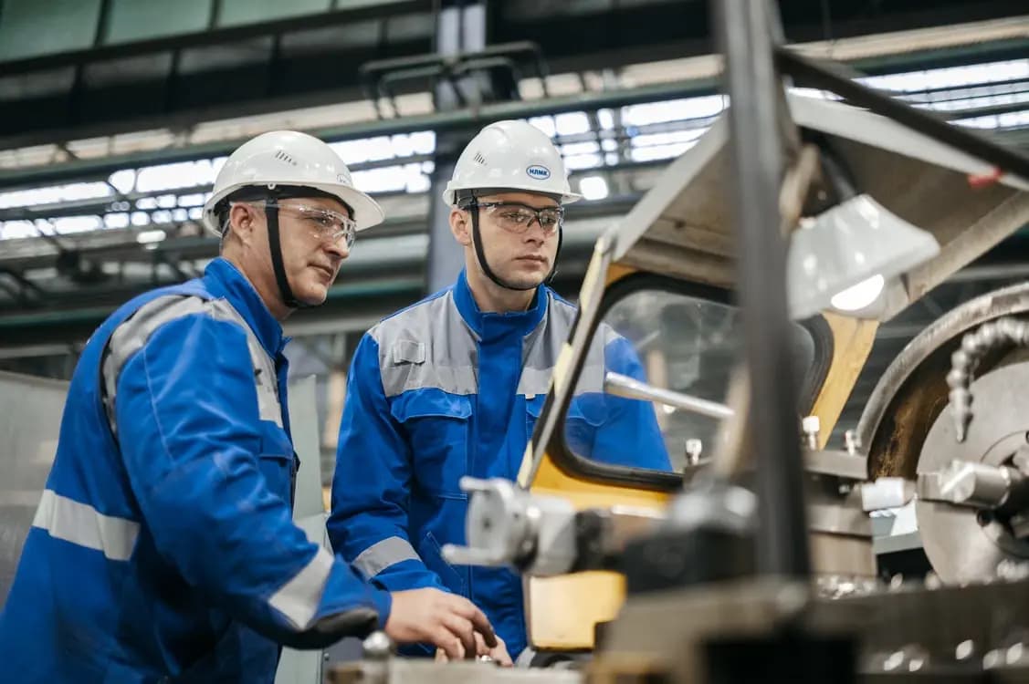 Manufacturing facility worker