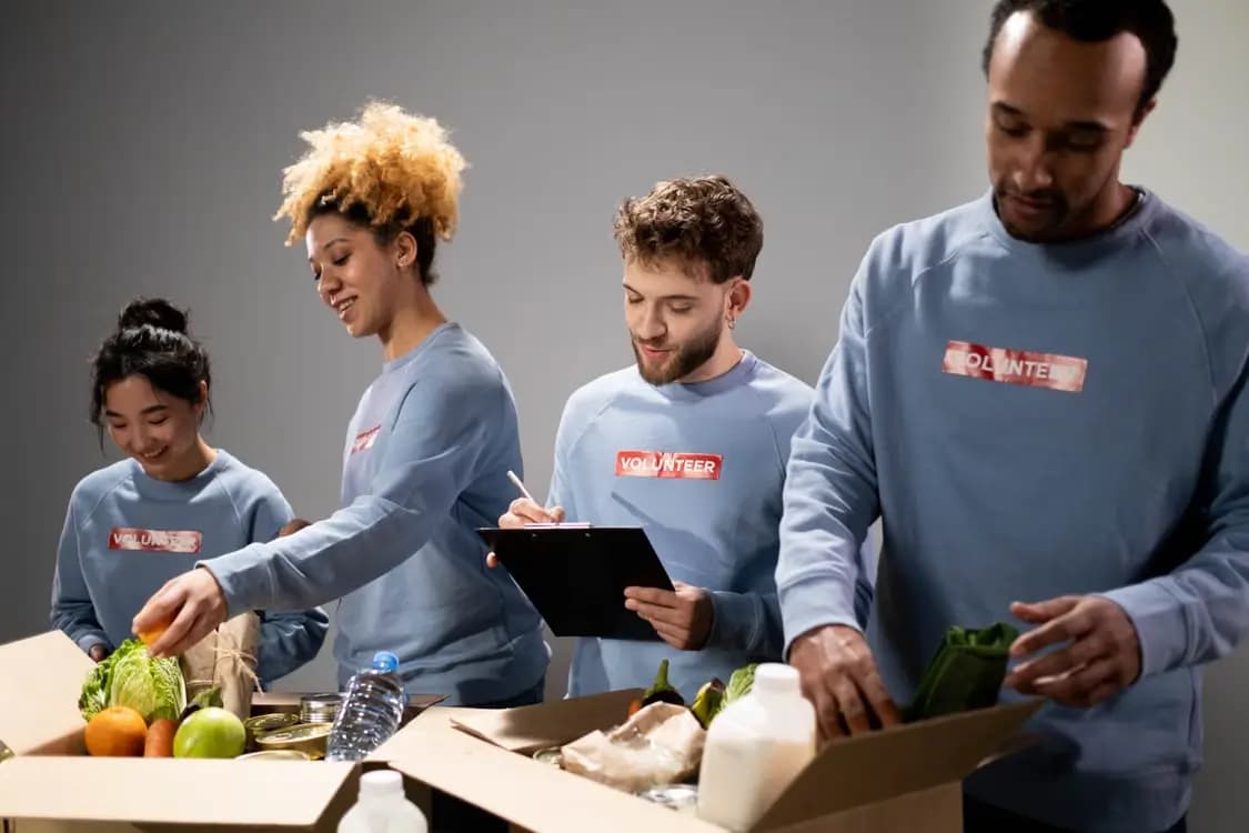 Group of passionate volunteers